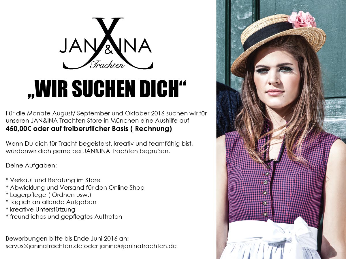 WIR SUCHEN DICH+++WANTED+++JOIN OUR TEAM