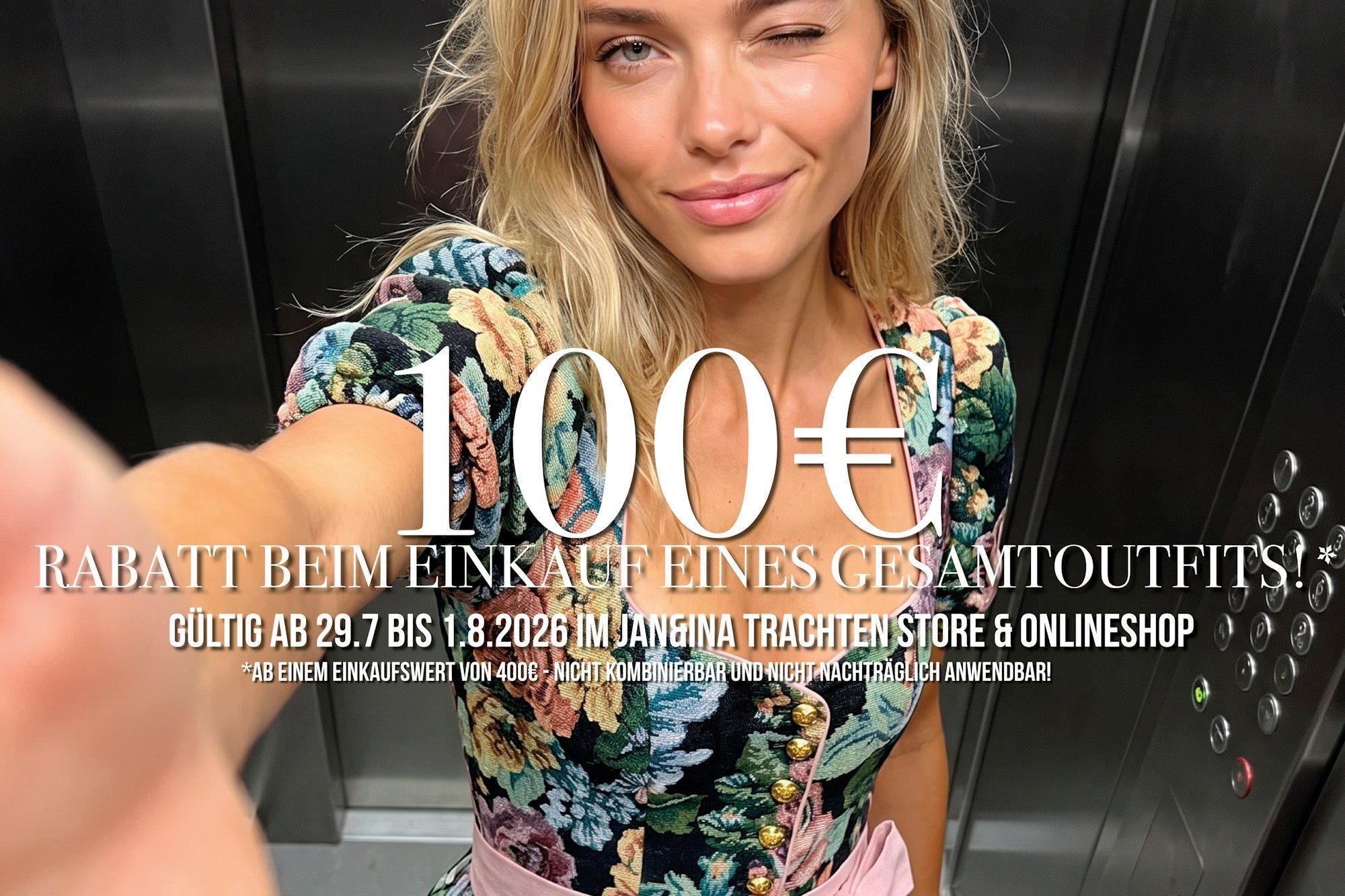 11 JAHRE JAN&INA TRACHTEN STORE - WIR SCHENKEN EUCH 100€ RABATT - HAPPY BIRTHDAY - JAN&INA Trachten