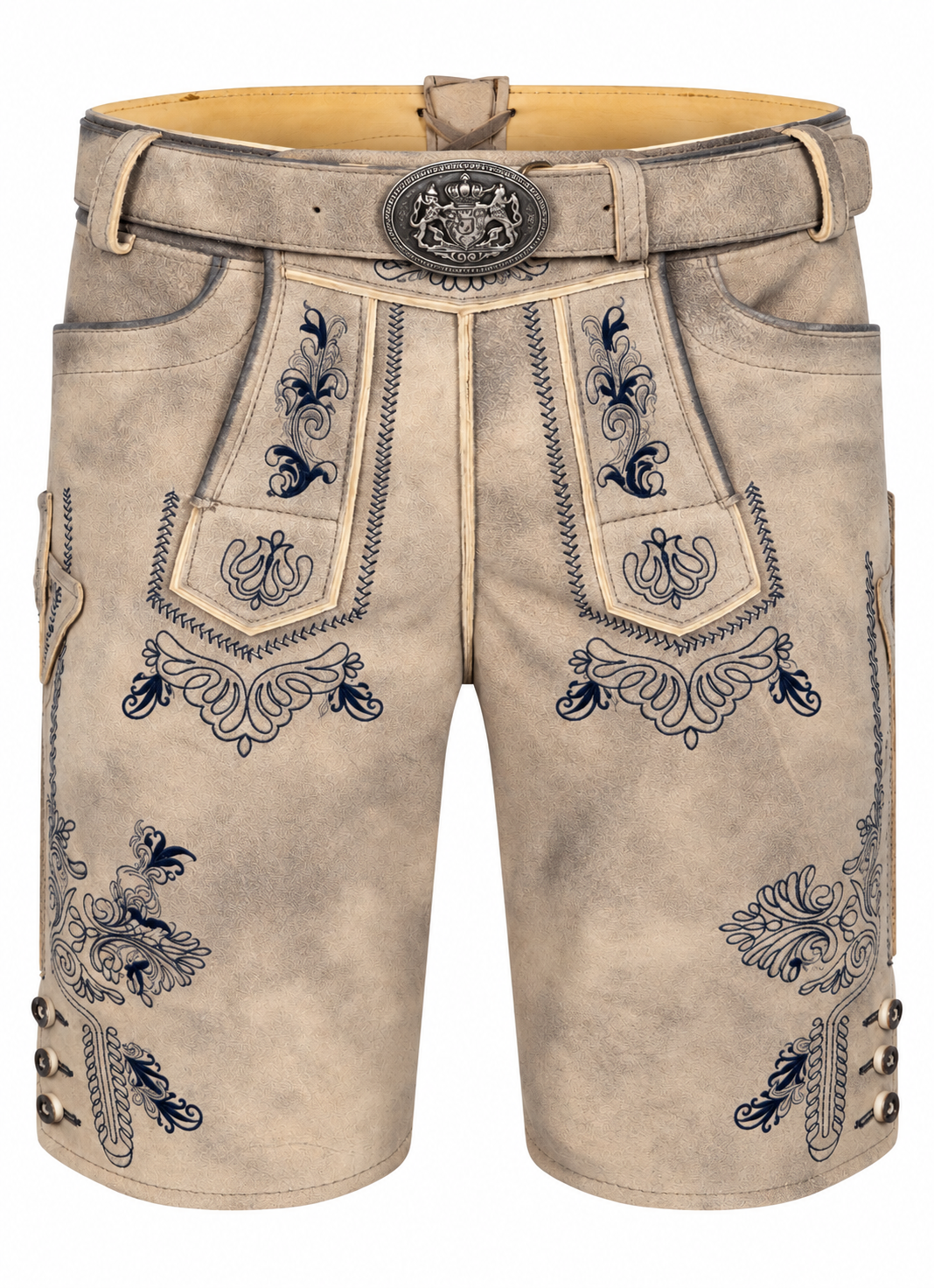 LEDERHOSE HALODRI BEIGE BLAU