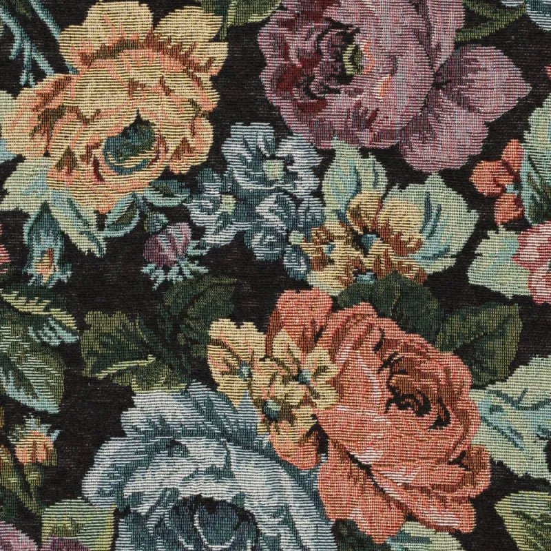 DIRNDL VINTAGE GOBELIN FLOWERS SCHWARZ/ ALTROSA - JAN&INA Trachten