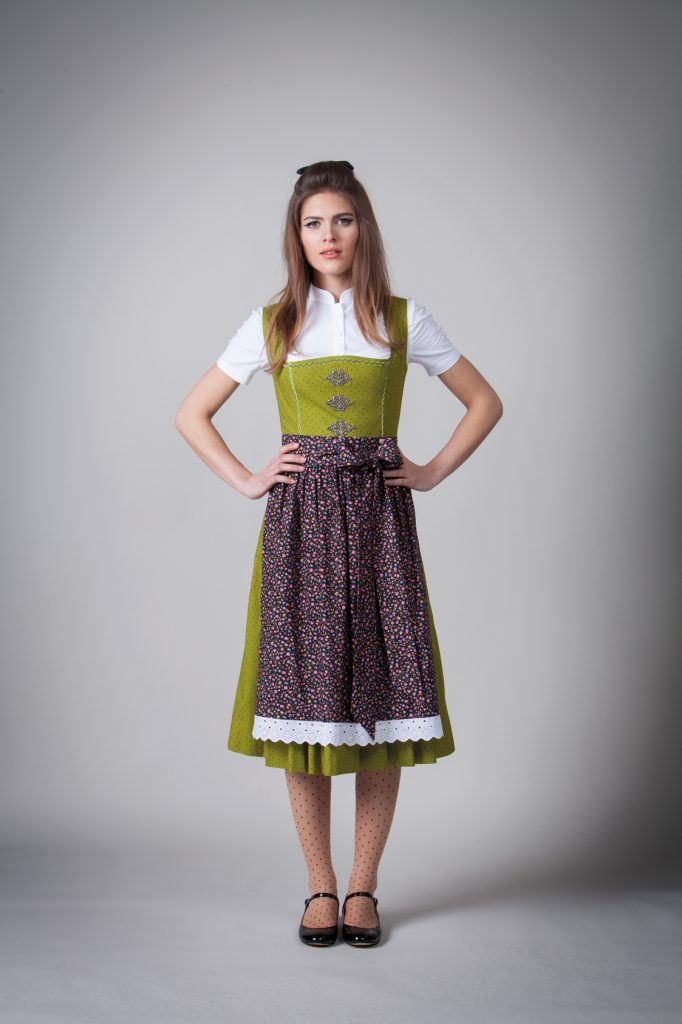 BW DIRNDL VINTAGE FLOWERS SCHILF