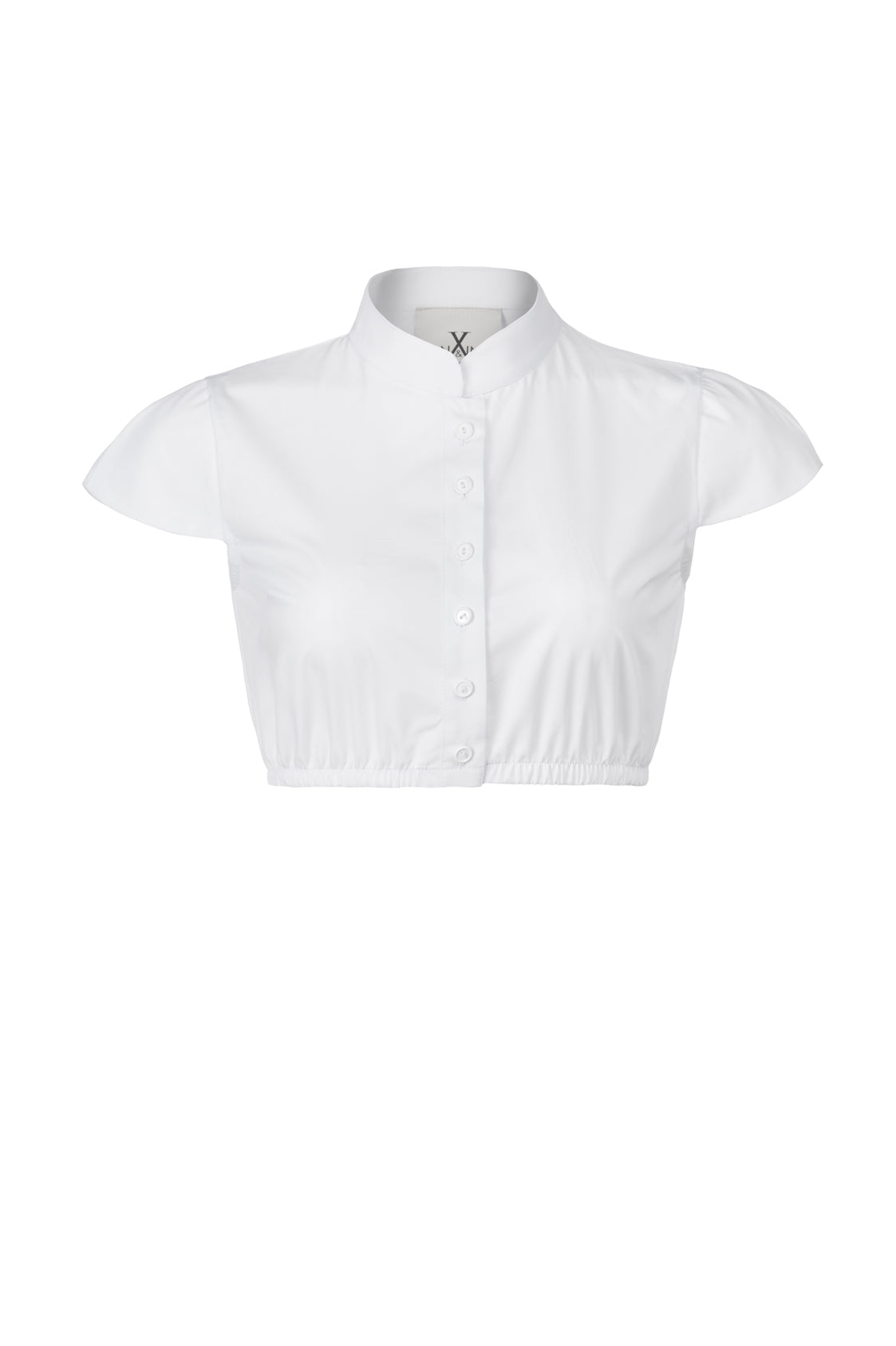 DIRNDLBLUSE  JANINA STEHKRAGEN WEISS