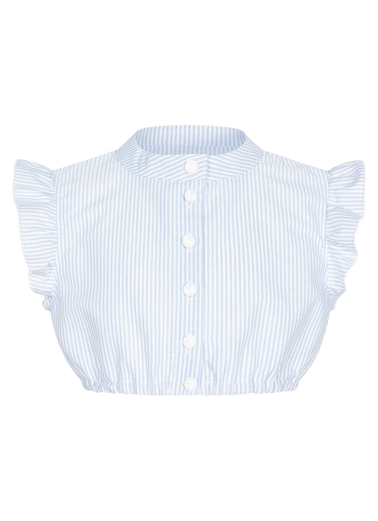 KINDER DIRNDLBLUSE MÜNCHENER STREIFEN HELLBLAU