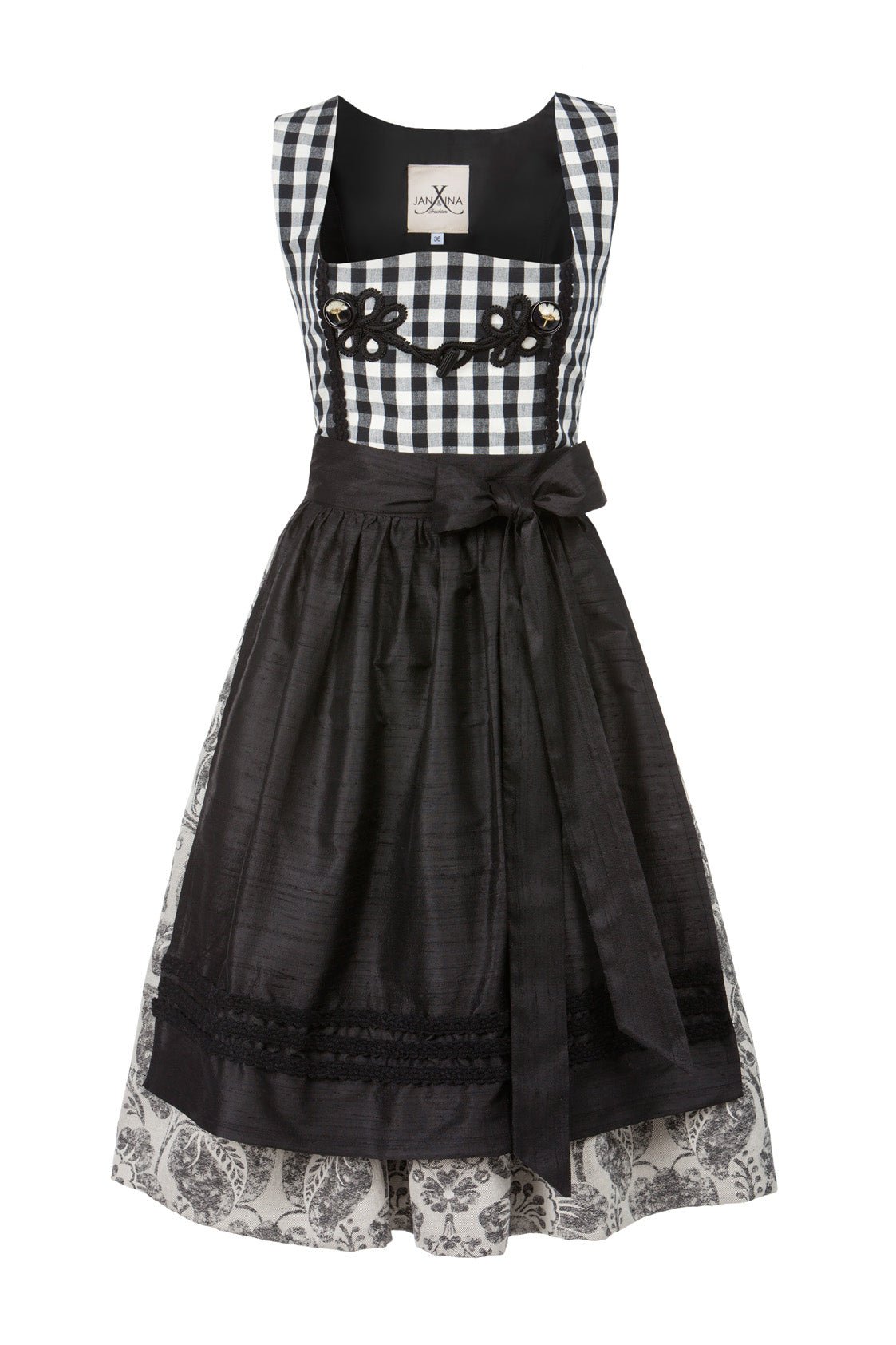 DIRNDL COCO MADEMOISELLE SCHWARZ/WEISS - JAN&INA Trachten