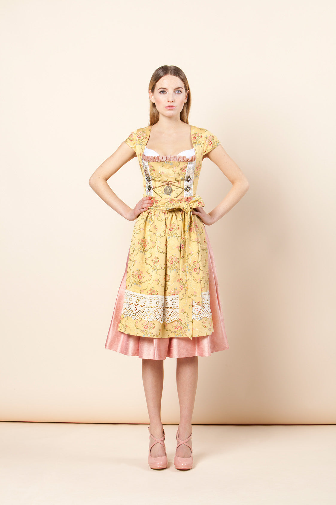 DIRNDL PERGOLA OCKER/NUDE