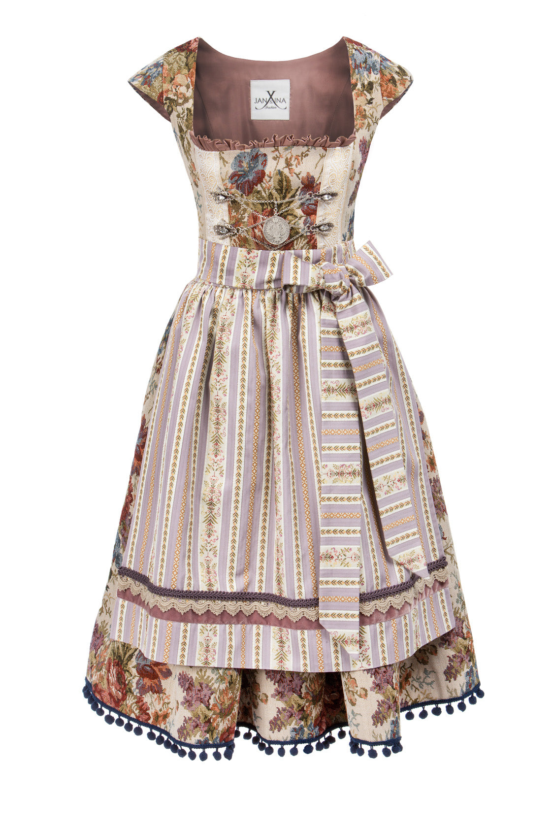 DIRNDL VINTAGE GOBELIN creme/flieder