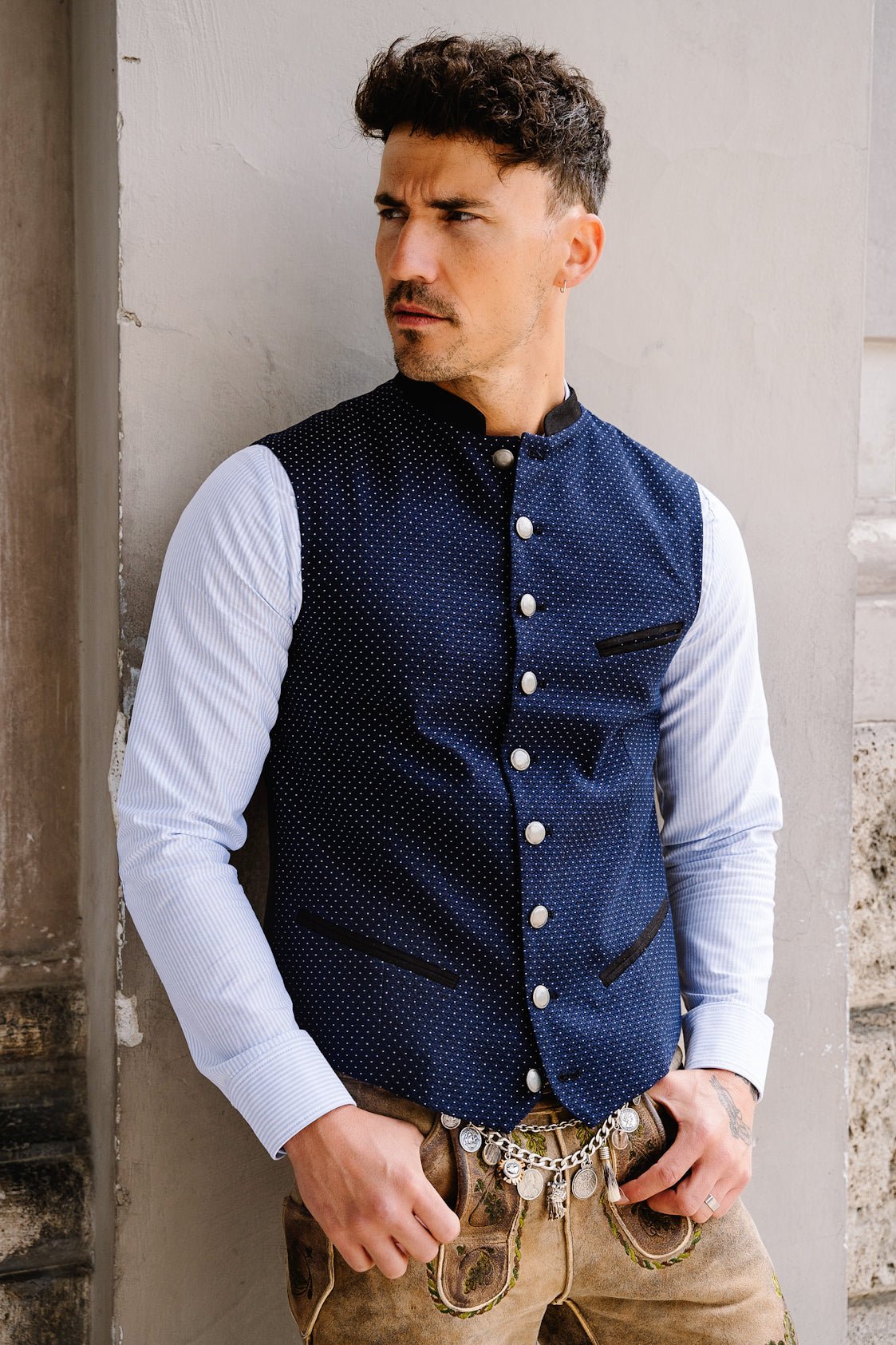 LEDERHOSE MÜNCHEN KERNIG HELL MATT - JAN&INA Trachten