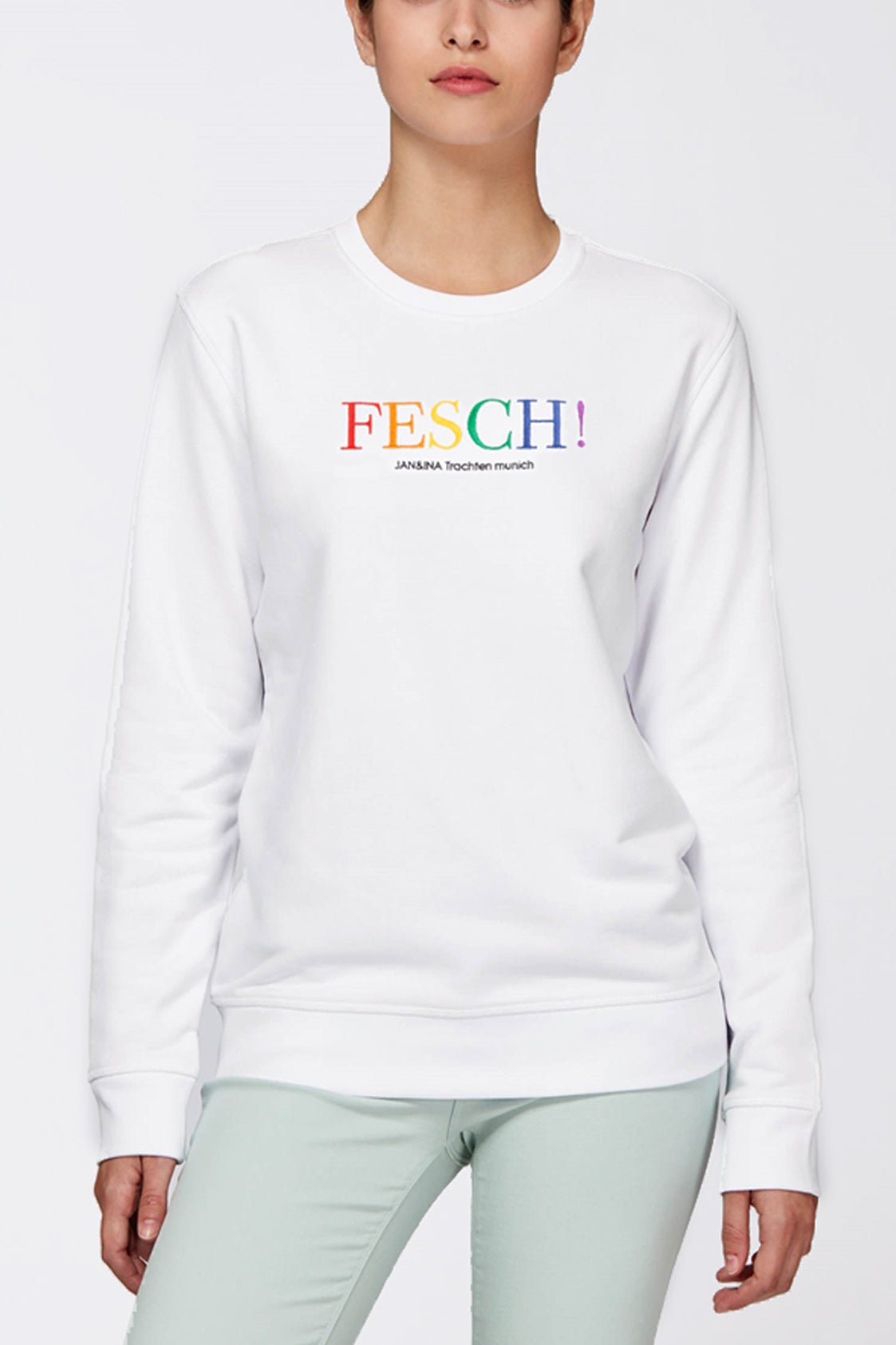 SWEATER FESCH WEISS/ MULTICOLOR - JAN&INA Trachten