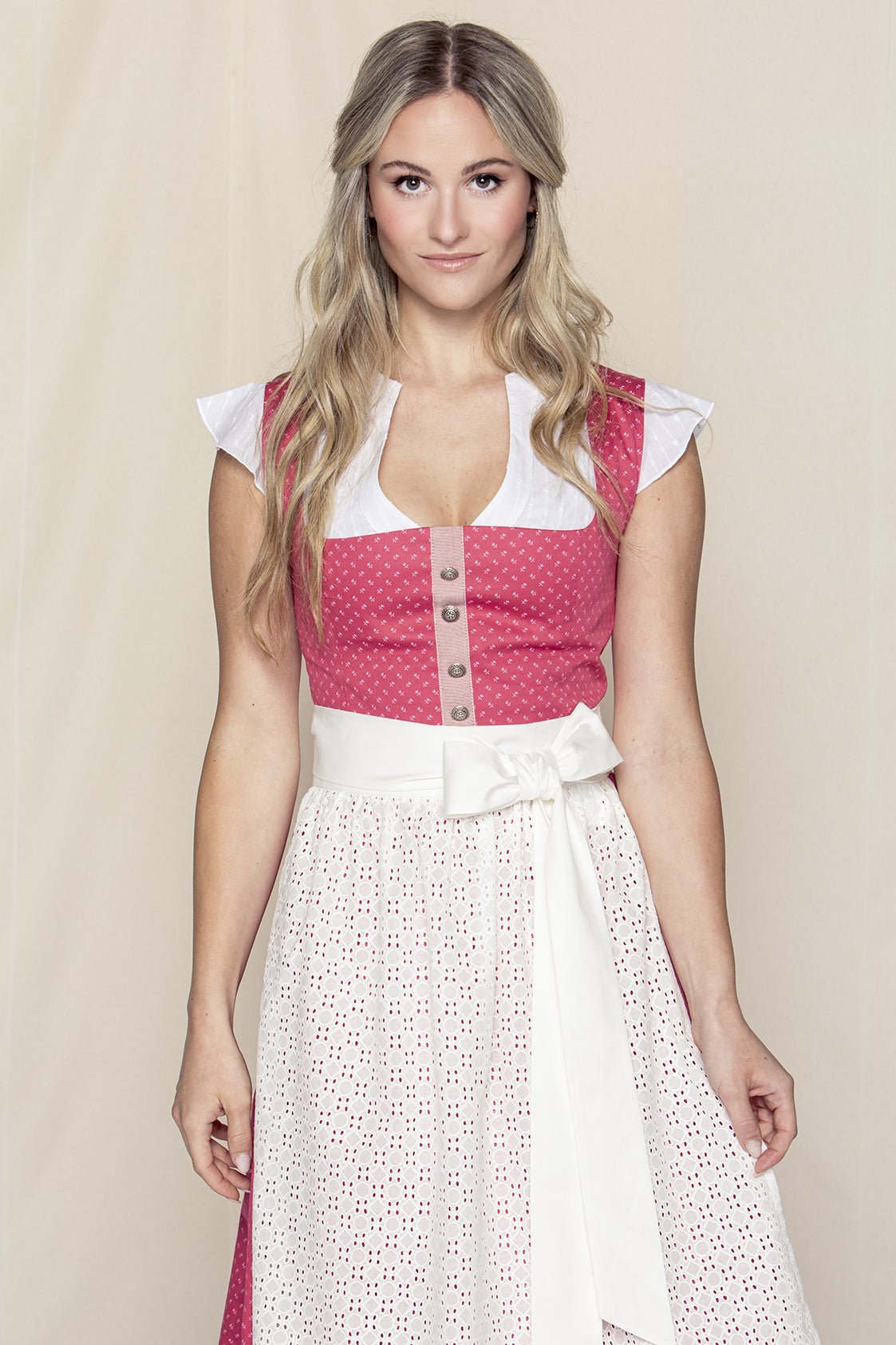 BW DIRNDL VINTAGE FLOWERS FUCHSIA - JAN&INA Trachten
