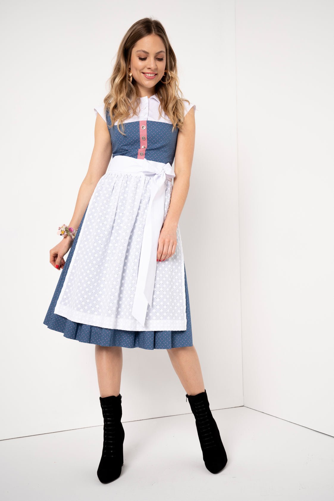 BW DIRNDL VINTAGE FLOWERS HORTENSIE - JAN&INA Trachten