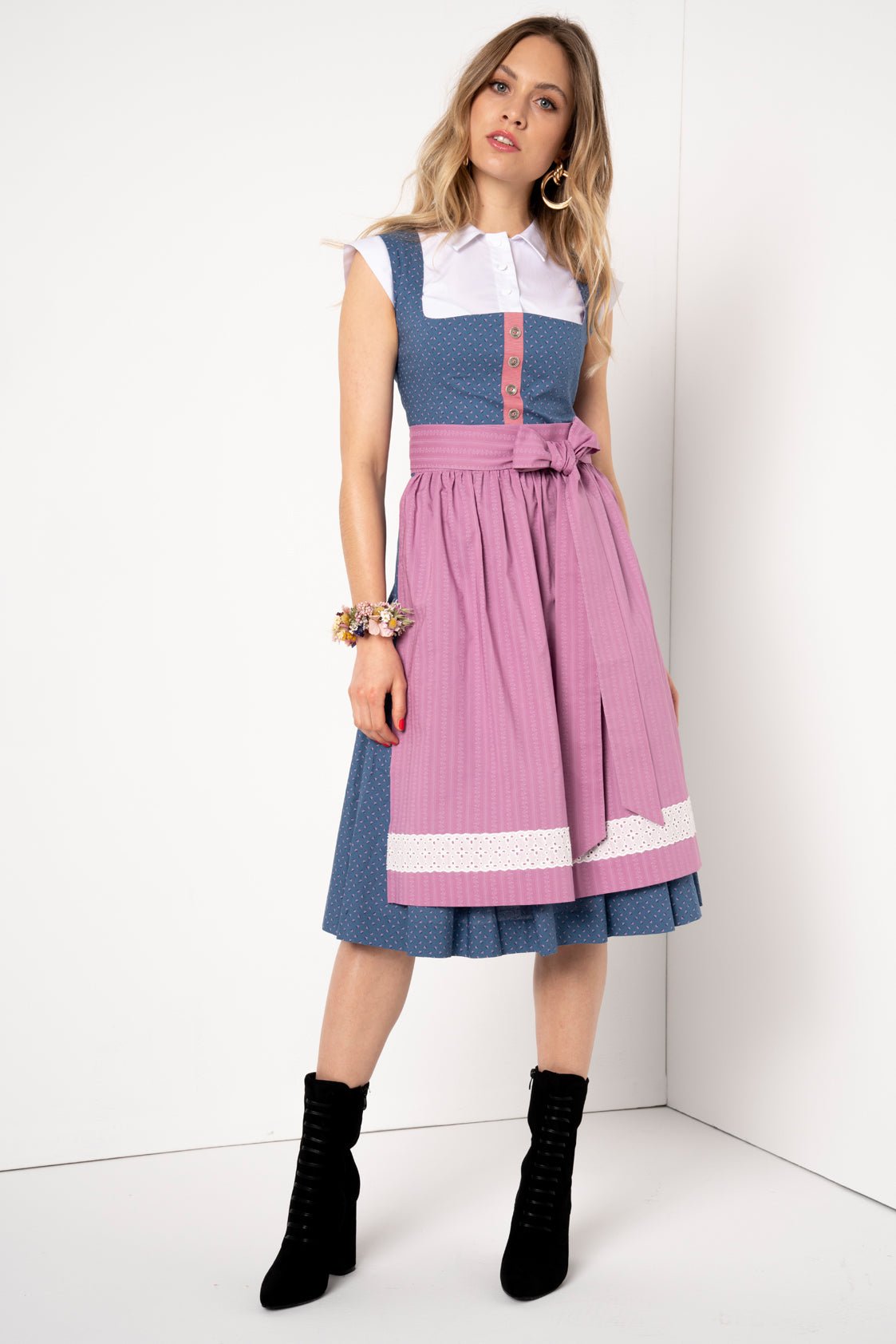 BW DIRNDL VINTAGE FLOWERS HORTENSIE - JAN&INA Trachten