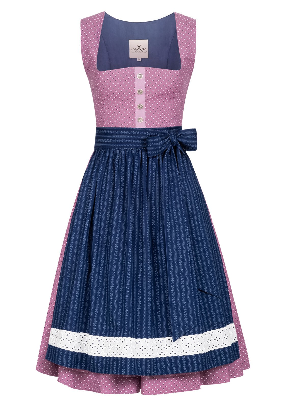 BW DIRNDL VINTAGE FLOWERS LAVENDEL - JAN&INA Trachten