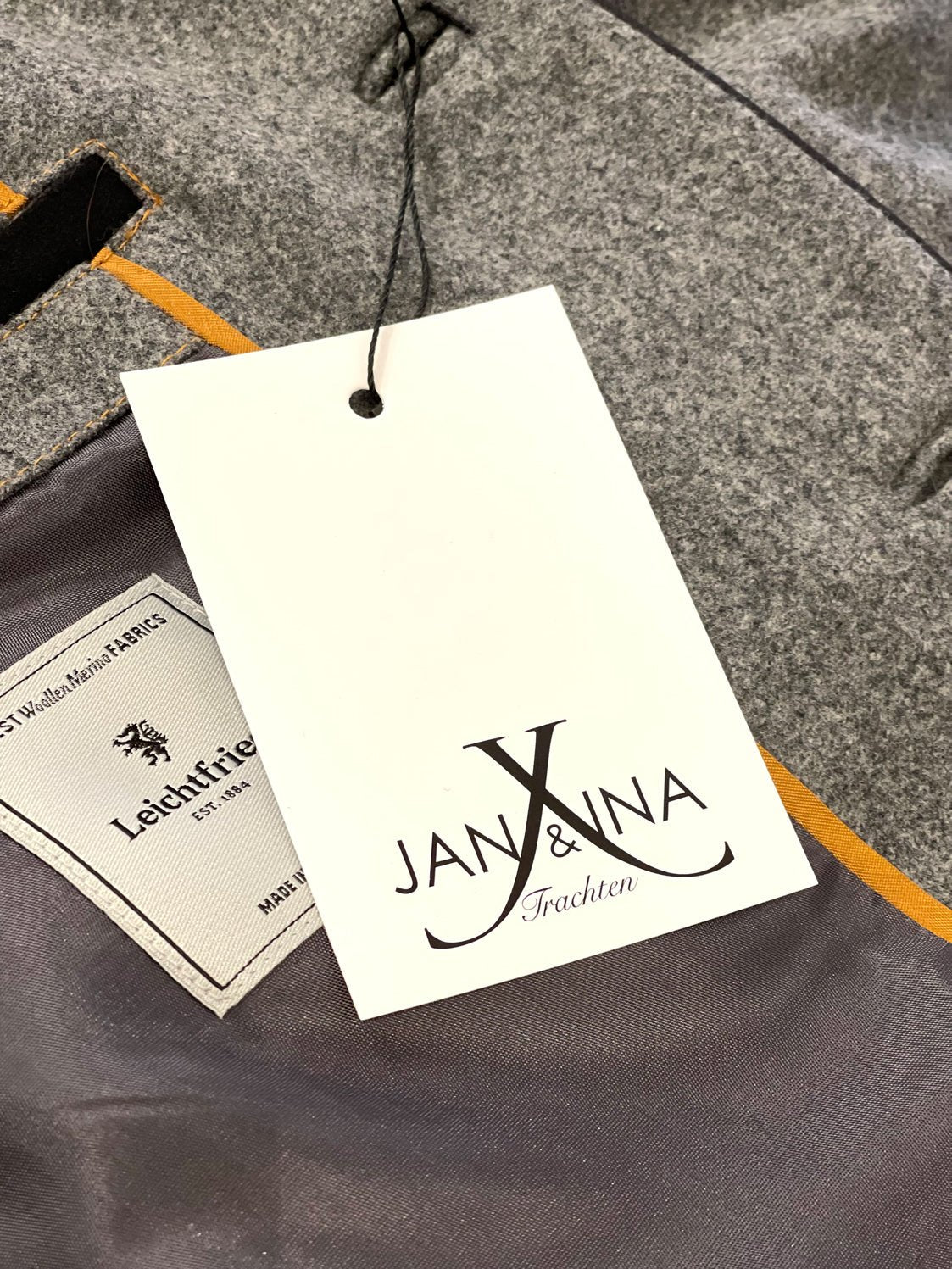 TRACHTENSAKKO LODEN GRAU - JAN&INA Trachten