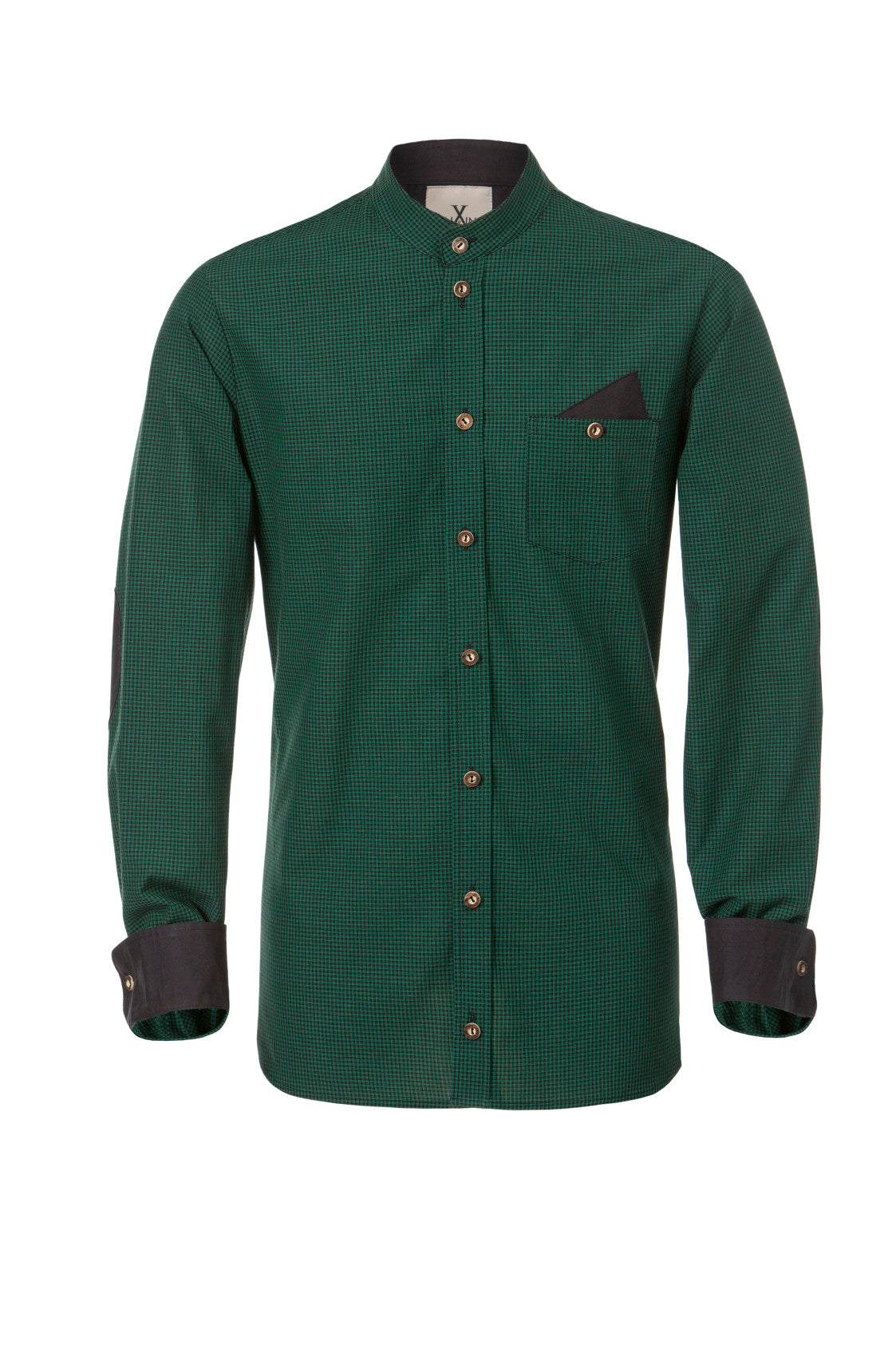 KAROHEMD SLIMFIT GRÜN/SCHWARZ