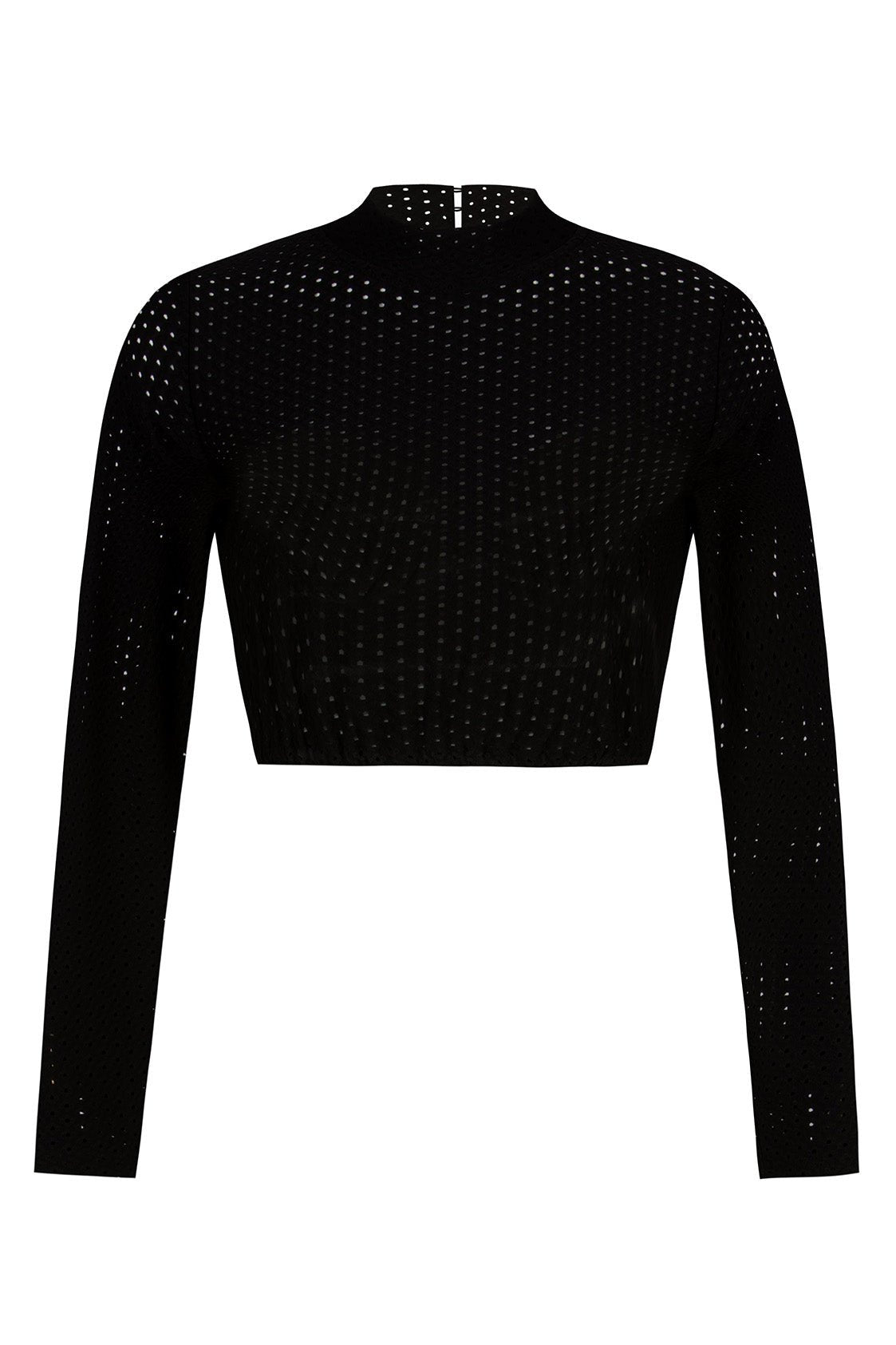 DIRNDLBLUSE STRETCH EYELET LOVE LANGARM SCHWARZ - JAN&INA Trachten