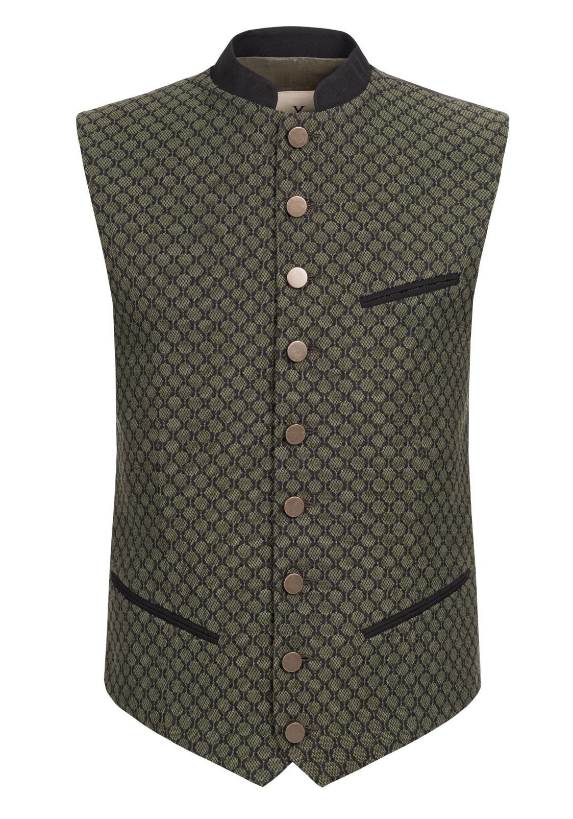 TRACHTENWESTE STEHKRAGEN OCTAGON OLIVGRÜN