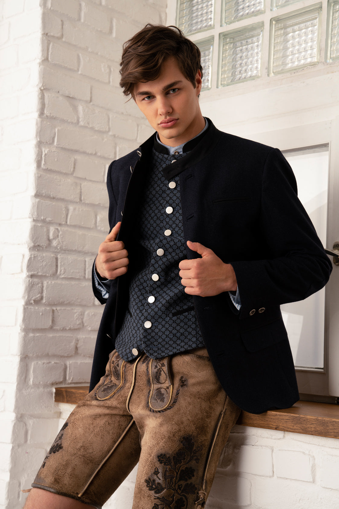 TRACHTENSAKKO LODEN NAVY