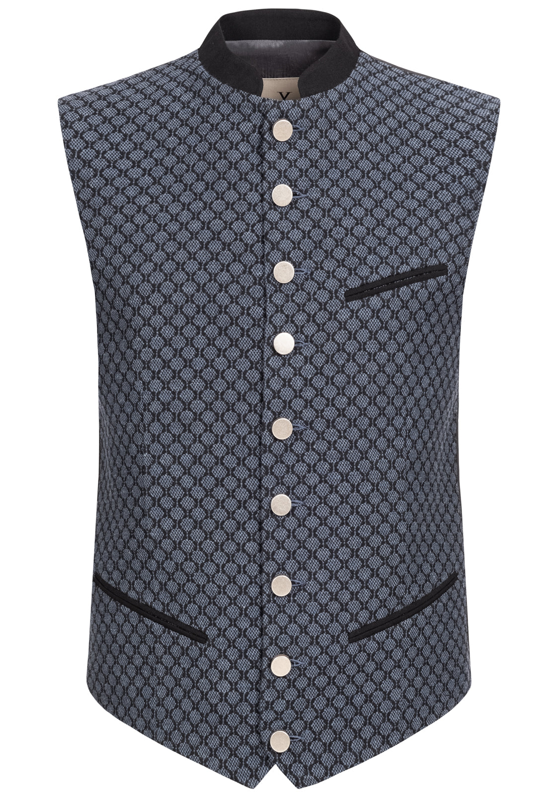 TRACHTENWESTE STEHKRAGEN OCTAGON GRAUBLAU