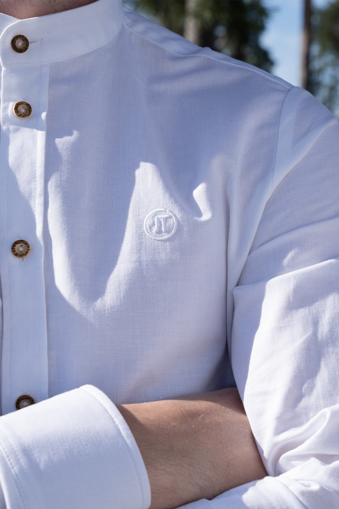 TRACHTENHEMD SLIMFIT TRADITIONAL WEISS - JAN&INA Trachten