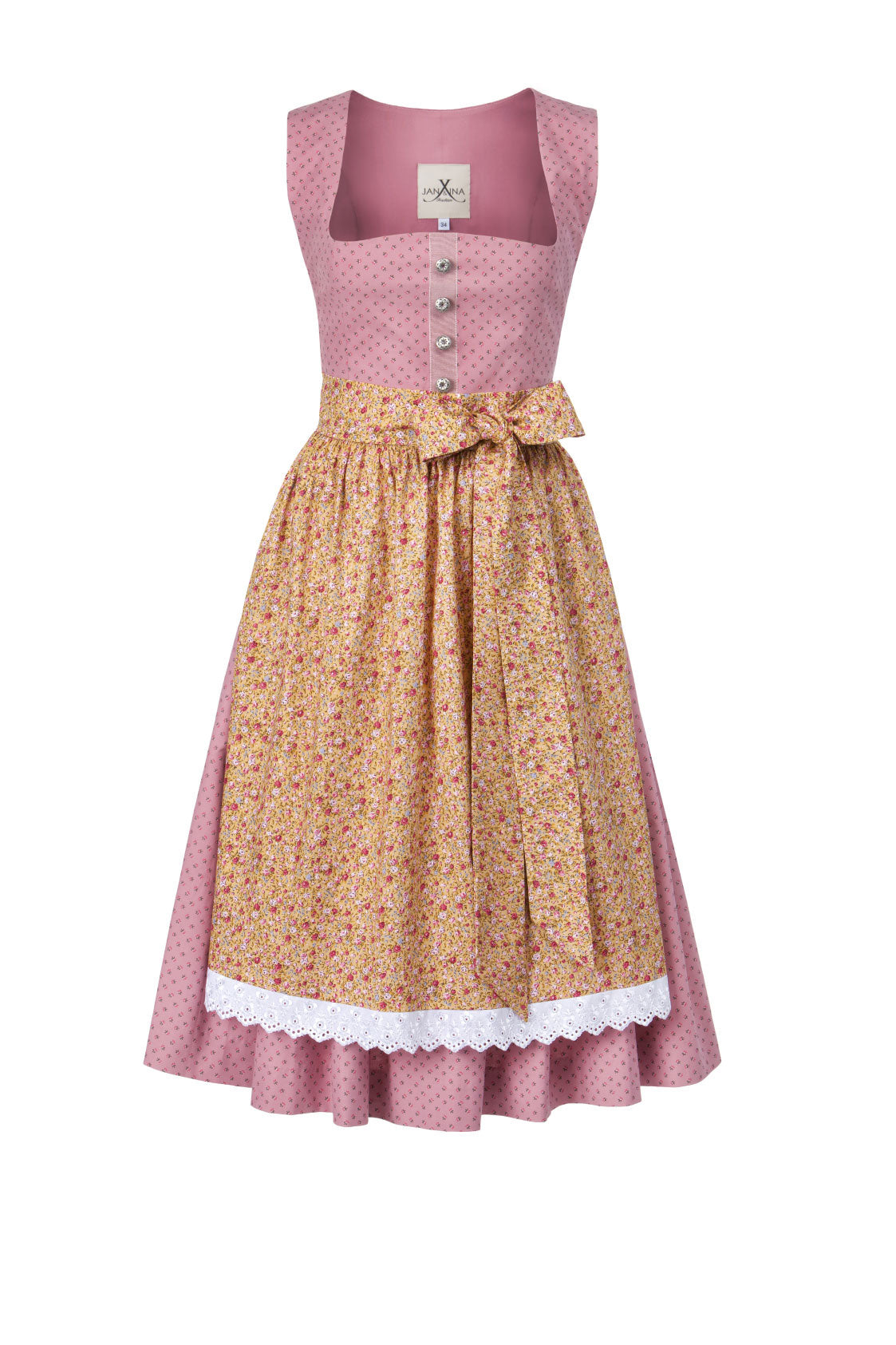 BW DIRNDL VINTAGE FLOWERS ROSENHOLZ