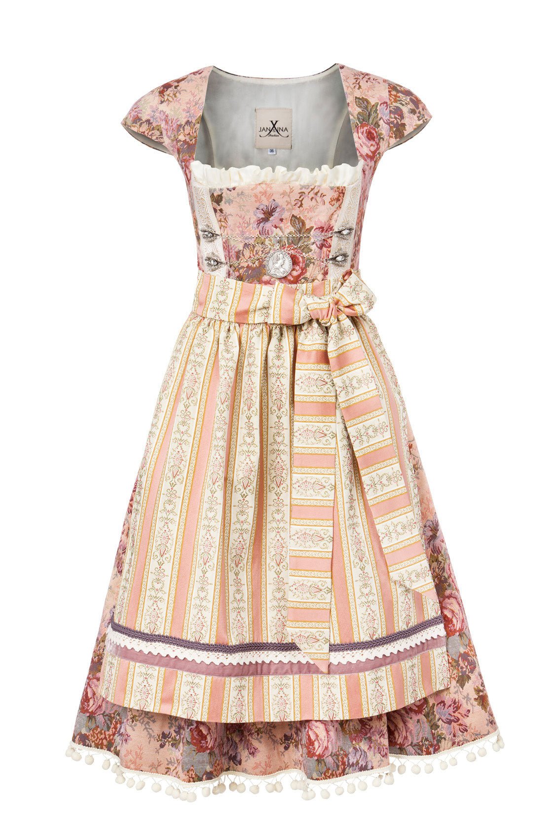 DIRNDL VINTAGE GOBELIN STRETCH ROSE - JAN&INA Trachten