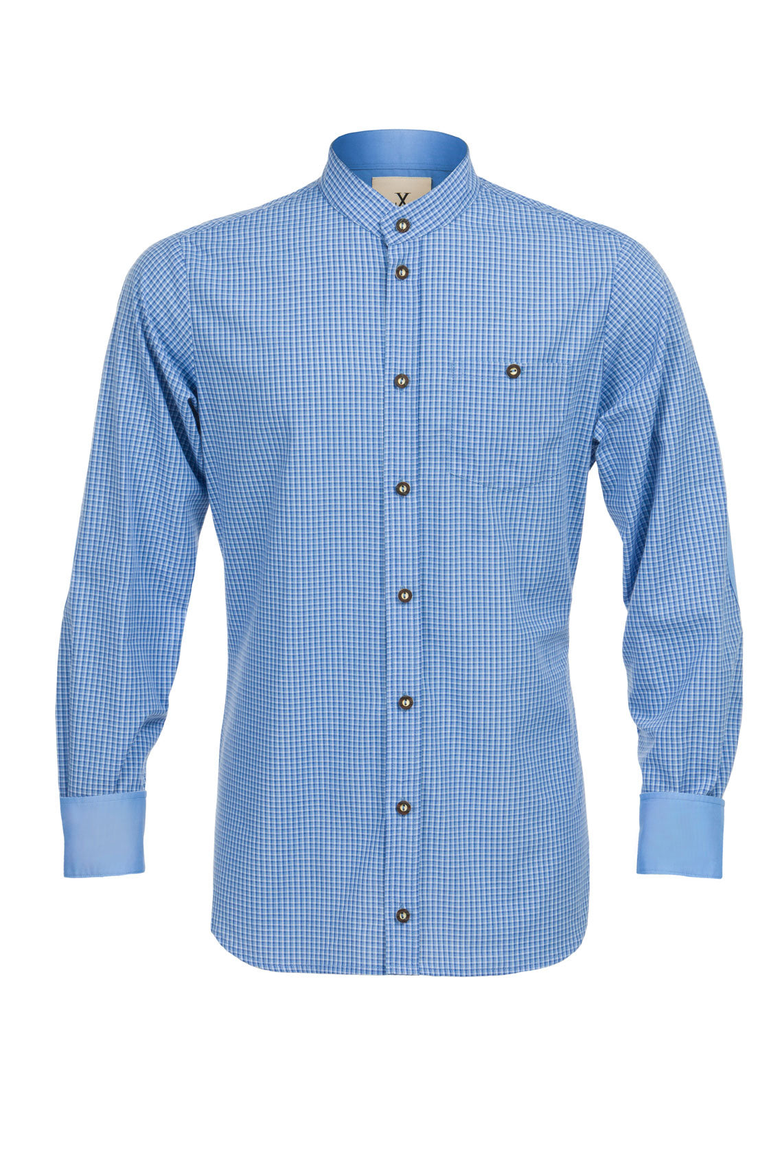 KAROHEMD SLIMFIT HELLBLAU