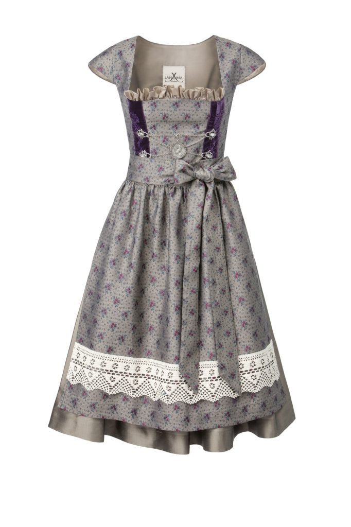 SEIDENDIRNDL PERGOLA TAUPE/SCHLAMM - JAN&INA Trachten