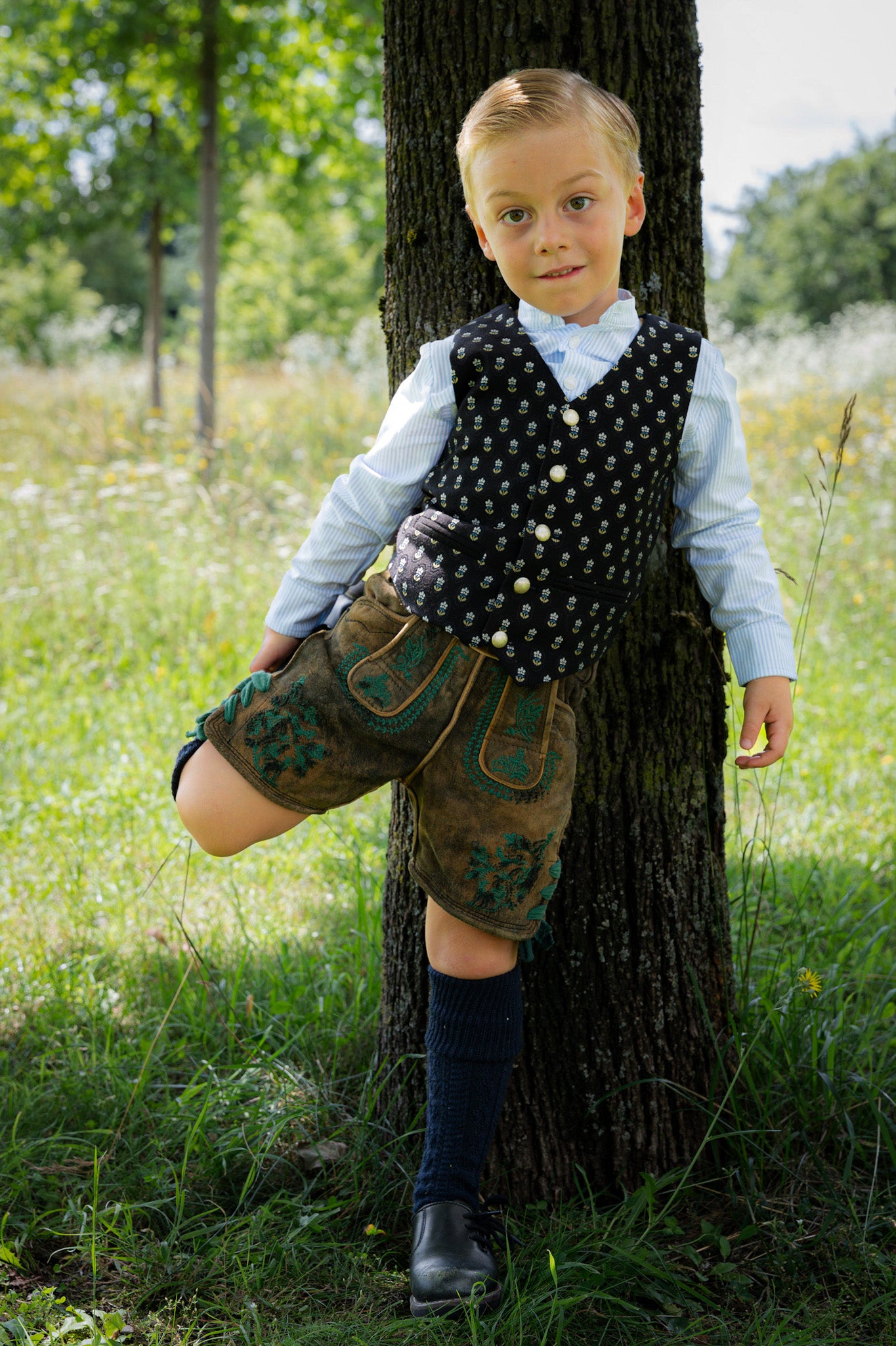 MINI ME KINDER- TRACHTENWESTE MÜNCHENER KINDL SCHWARZ