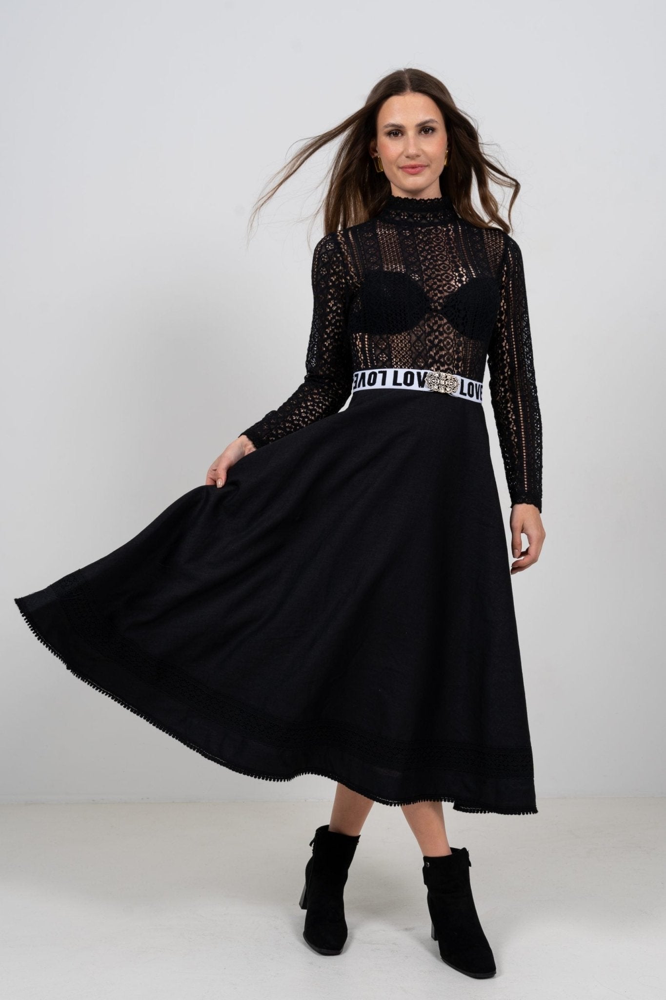 TRACHTENROCK SOFT LEINEN SCHWARZ - JAN&INA Trachten