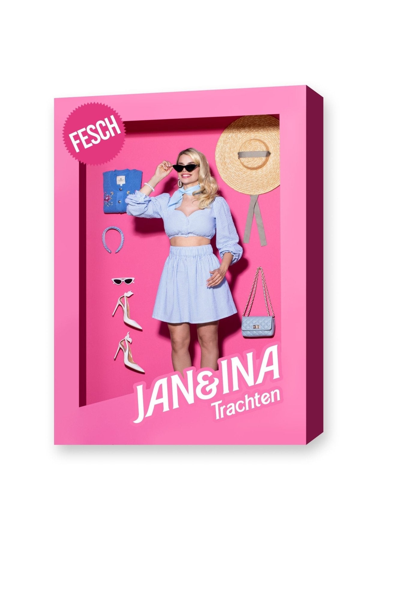 SPECIAL EDITION MINIROCK VICHY KARO HELLBLAU - JAN&INA Trachten