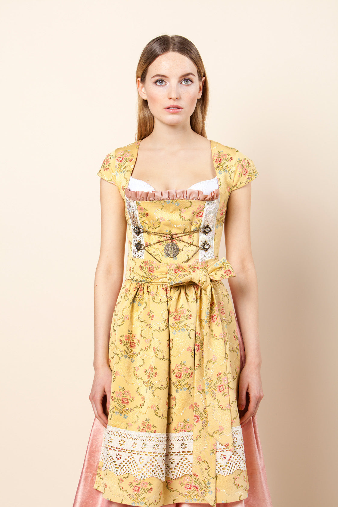 DIRNDL PERGOLA OCKER/NUDE