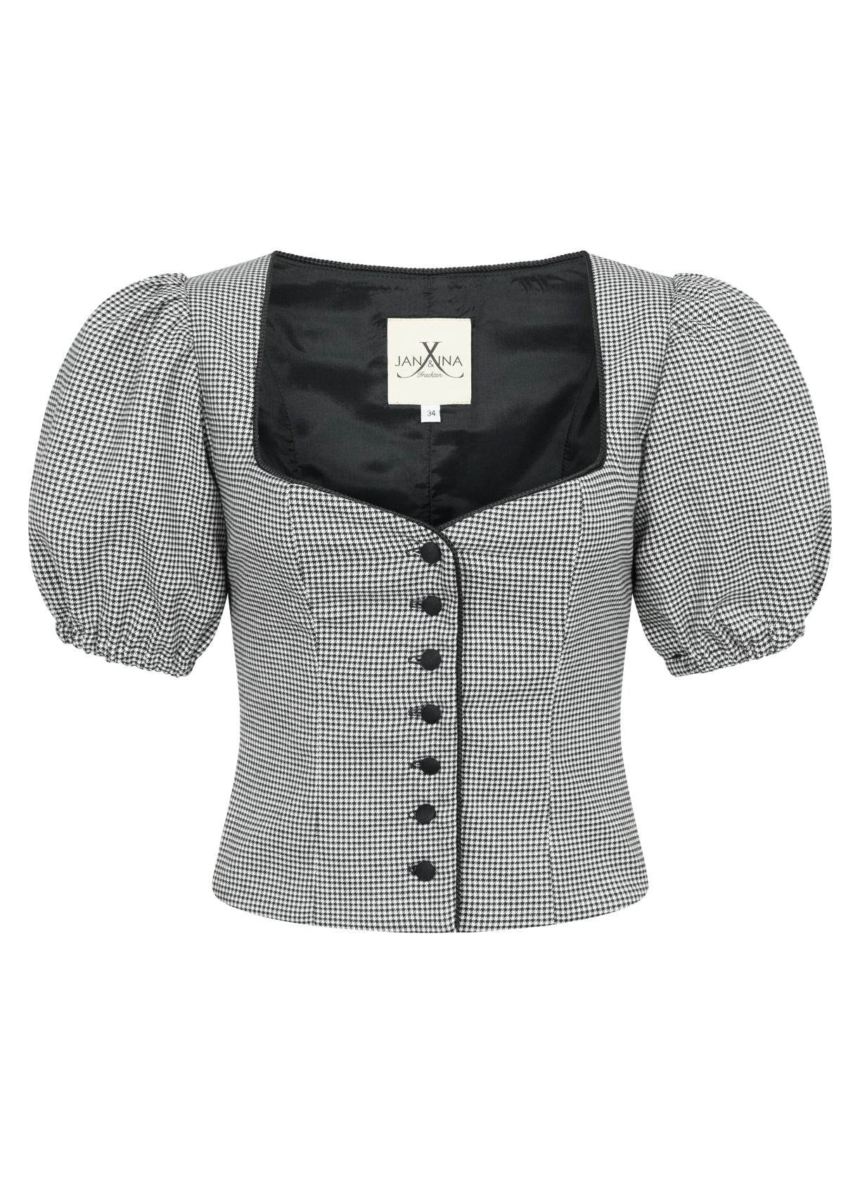 TRACHTENMIEDER PEPITA LOVE SCHWARZ/ WEISS