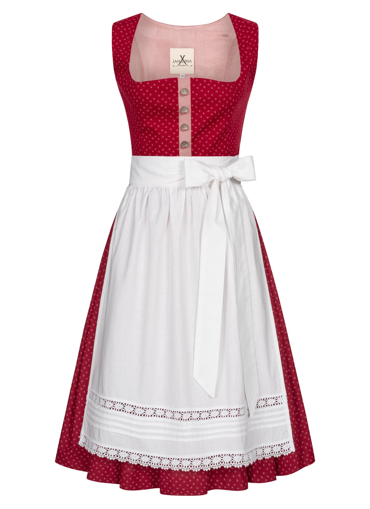 BW DIRNDL VINTAGE FLOWERS BLUTROT