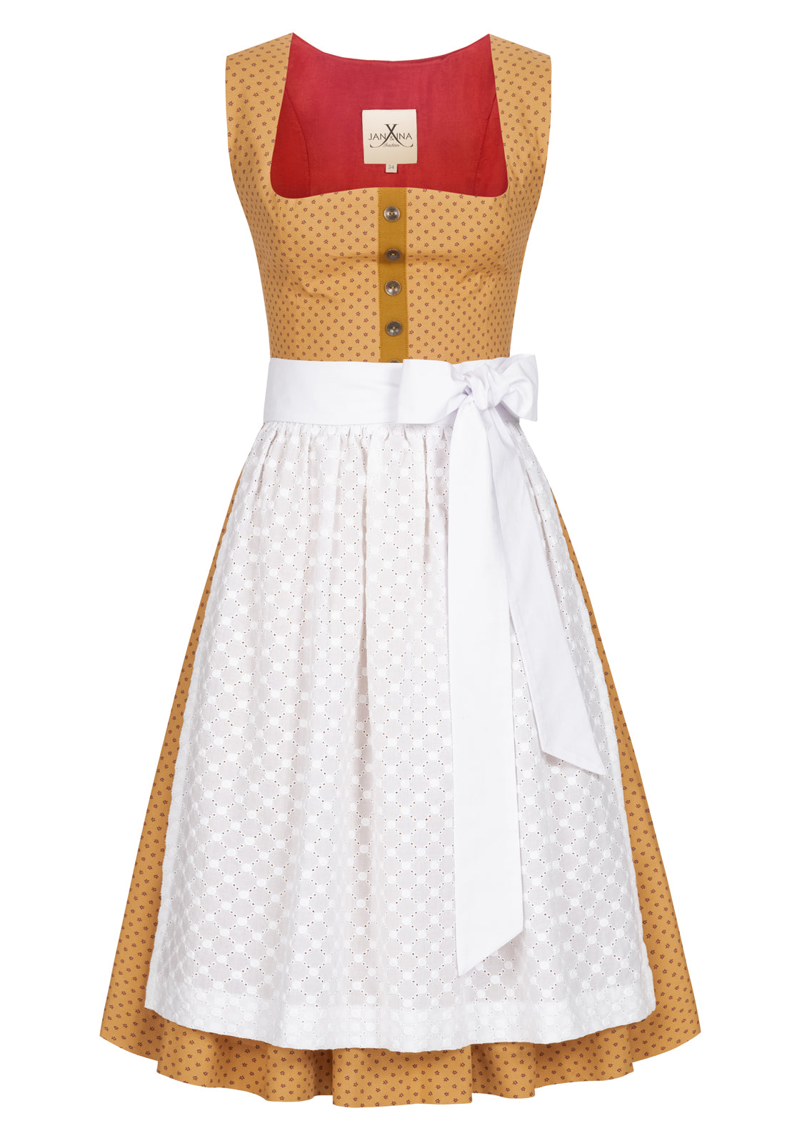 BW DIRNDL VINTAGE FLOWERS GOLD
