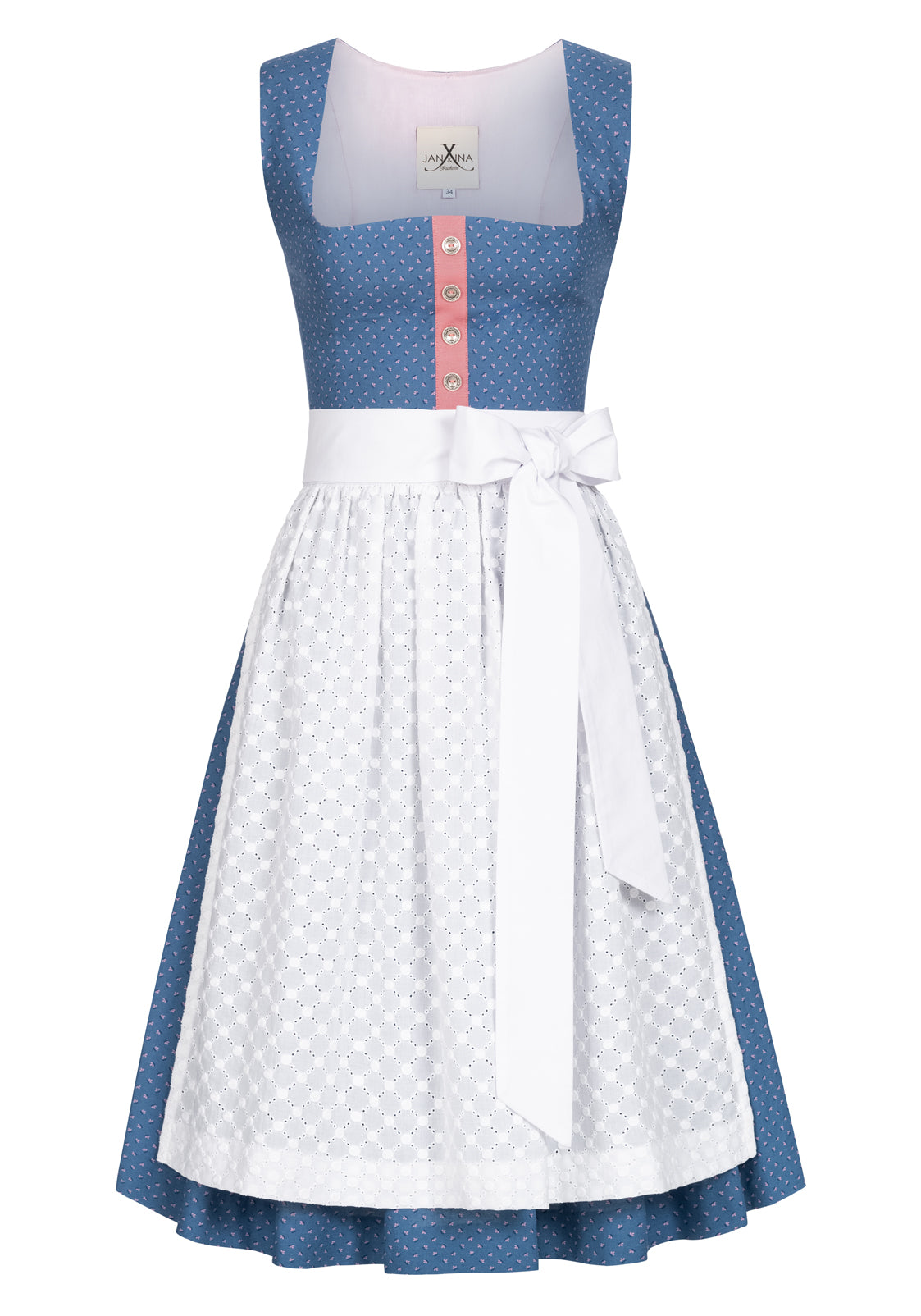 BW DIRNDL VINTAGE FLOWERS HORTENSIE