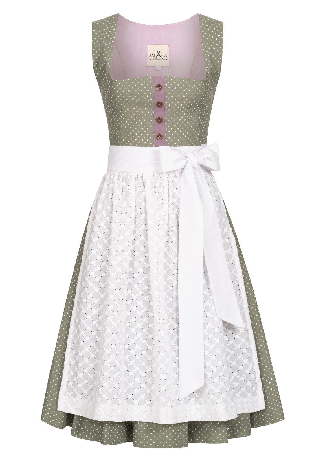 BW DIRNDL VINTAGE FLOWERS SALBEI