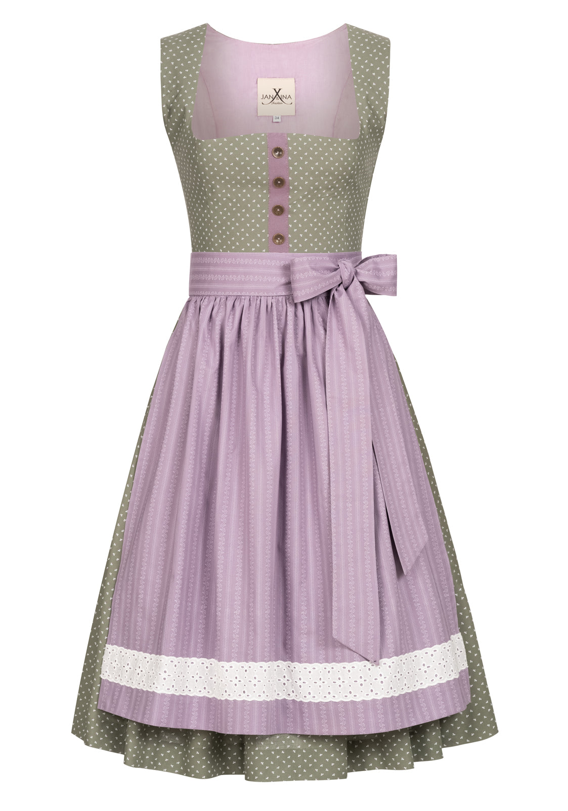BW DIRNDL VINTAGE FLOWERS SALBEI