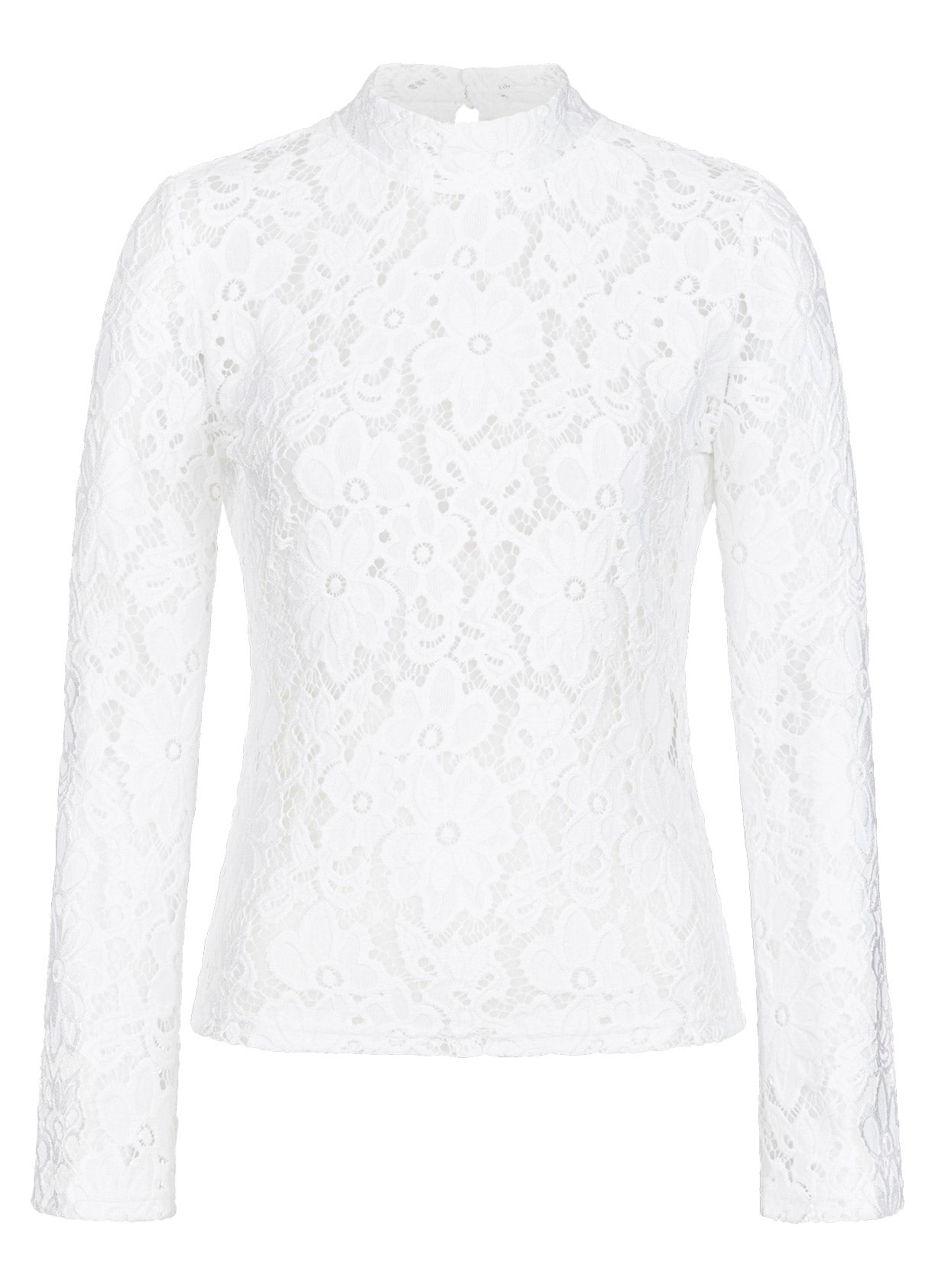 DIRNDLBLUSE SPITZENSHIRT STRETCH FLARE FLOWER