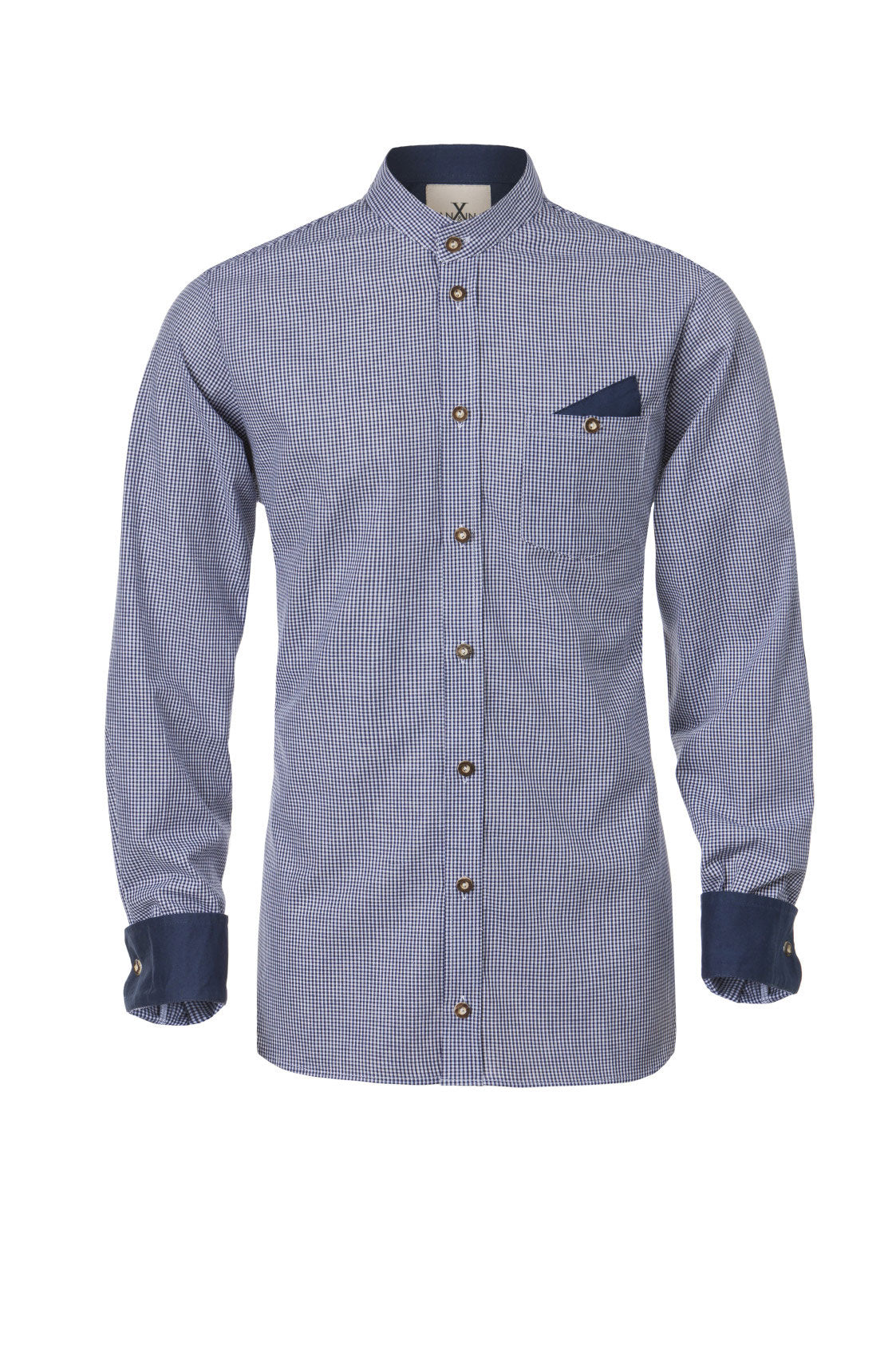 KAROHEMD SLIMFIT NAVY