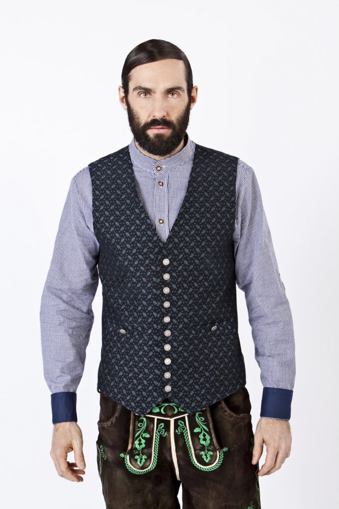 KAROHEMD SLIMFIT NAVY