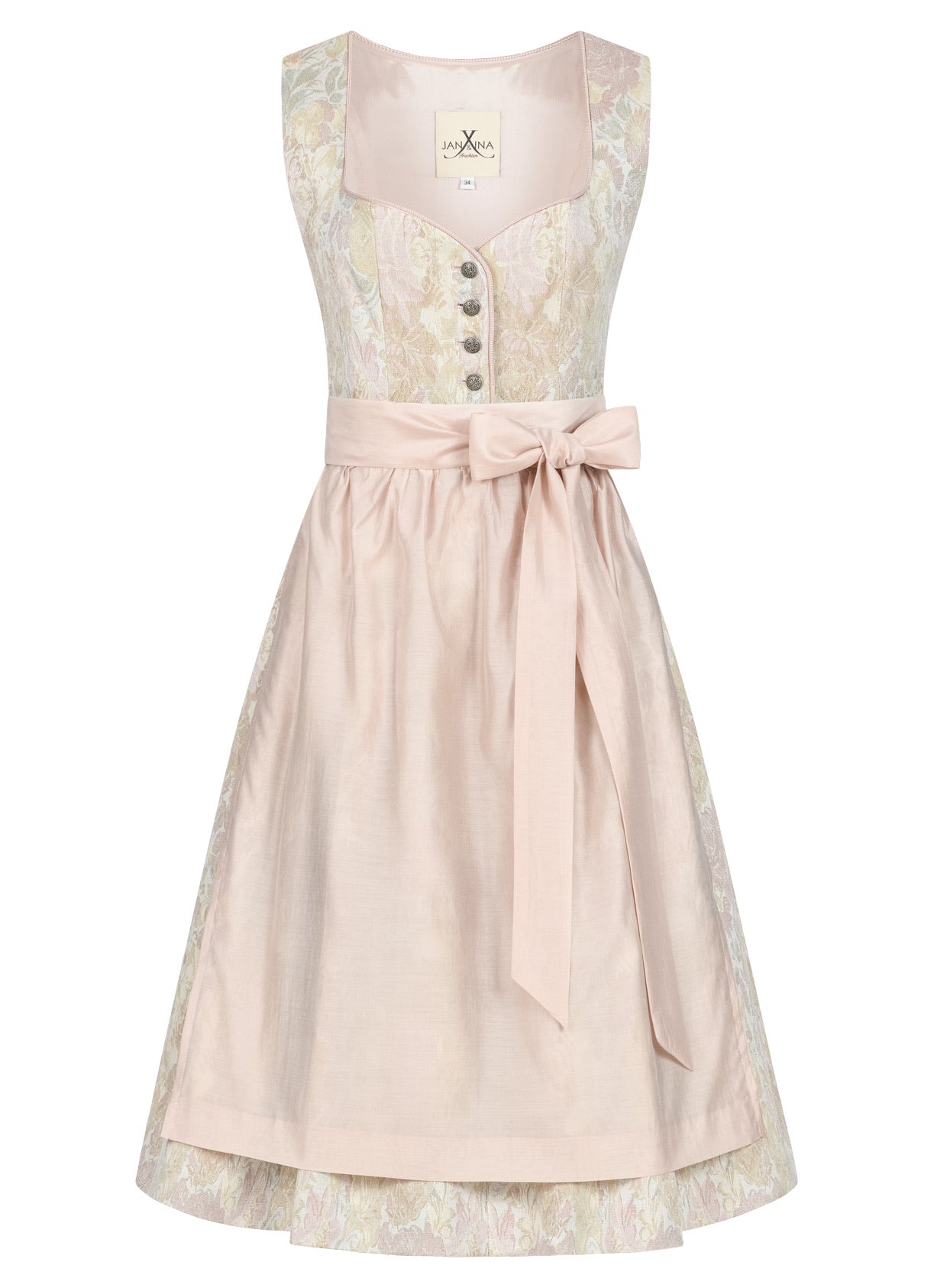 JACQUARD HOCHZEITSDIRNDL GOBELIN FLOWERS PUDER