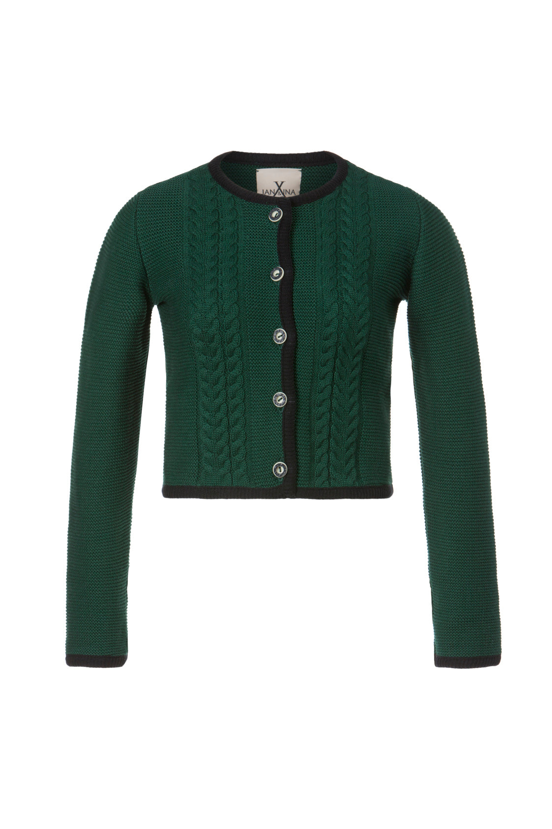 STRICKJACKE TRADITIONAL TANNE/ SCHWARZ