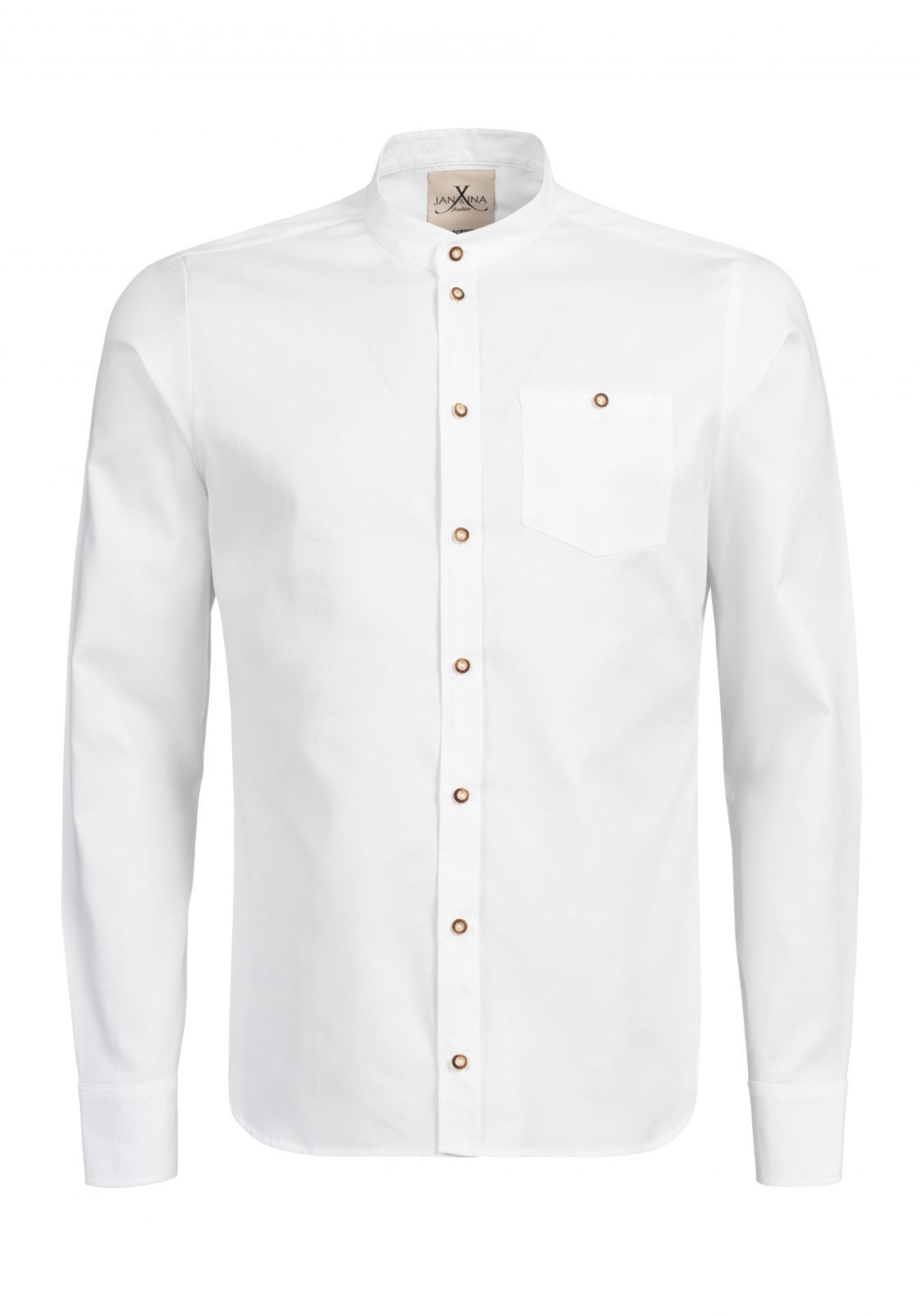 TRACHTENHEMD SLIMFIT OXFORD WEISS